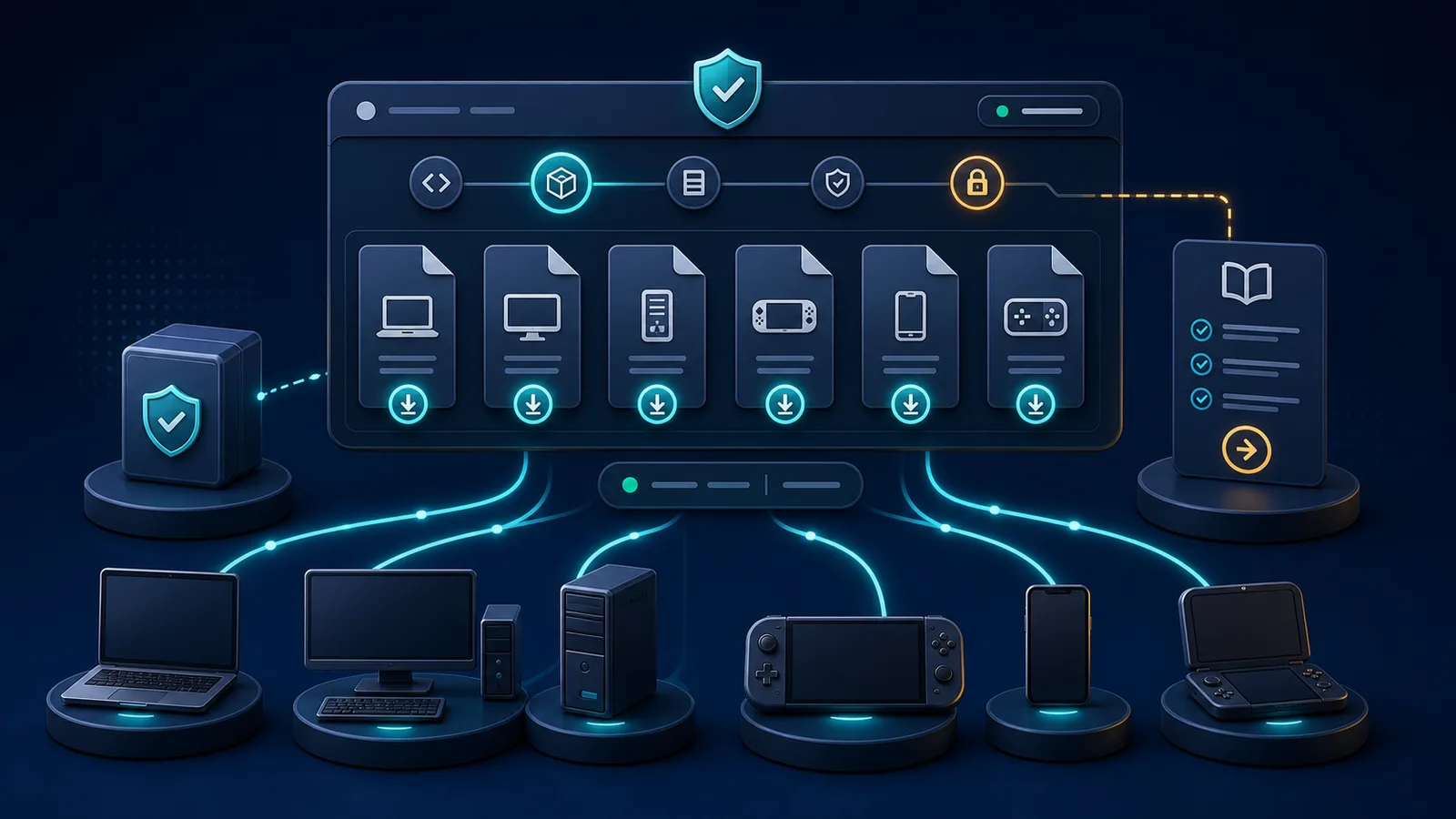 Dusklight download file selection and platform workflow